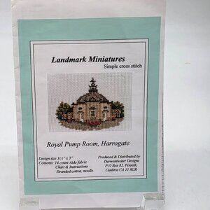 Mini Cross Stitch Pattern Landmark Miniatures Royal Pump Room Harrogate UK